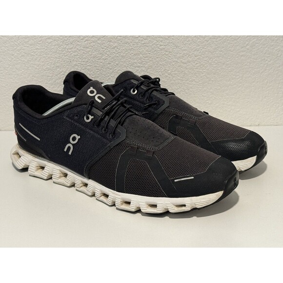 On Cloud 5 Mens Running Shoes Sz 13 Black White Sneakers Active Gym Casual Work main image 9